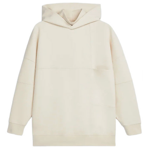 Streetwear Cotton Fleece Hoodie Men Casual Ovesize No Pockets Plain Hoodies No String